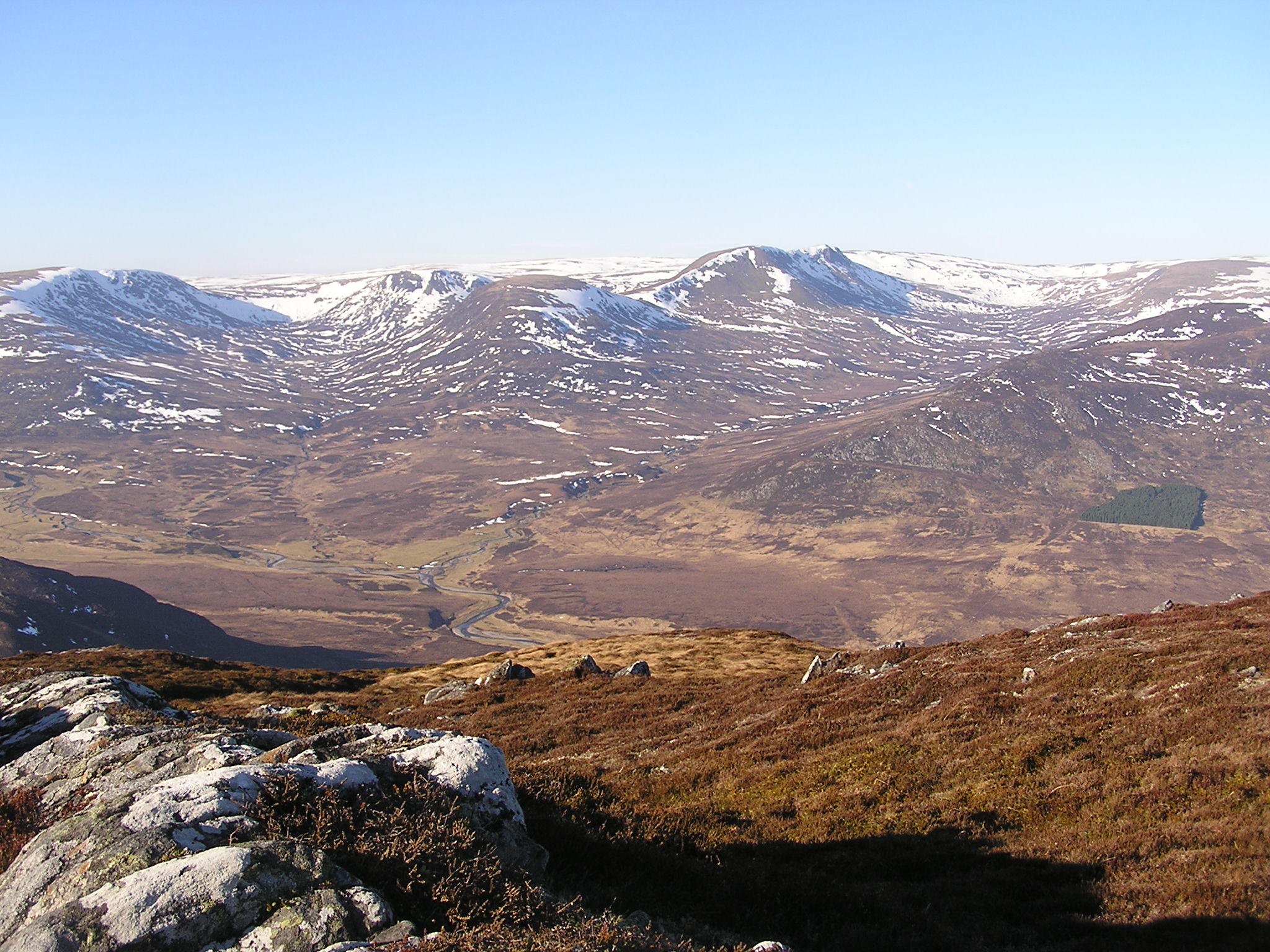 The edge of the Monadhliath from Creag Dubh