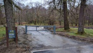 Loch Chon Gates Closed no access for drop in campsers.